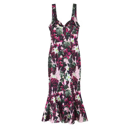 Florales Sommerkleid mit Volants