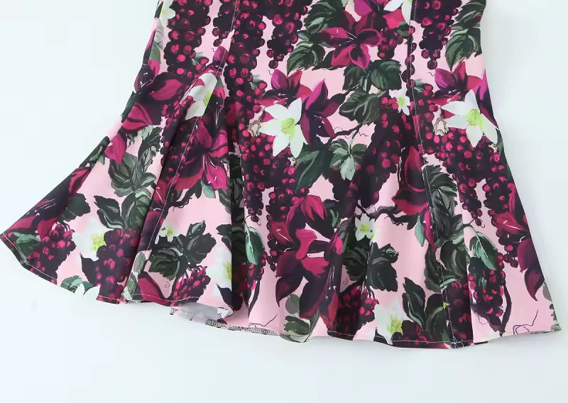Florales Sommerkleid mit Volants