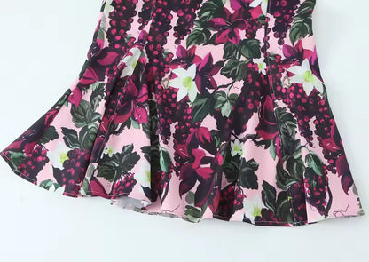 Florales Sommerkleid mit Volants