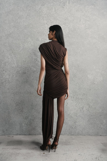 Asymmetrisches One-Shoulder Kleid