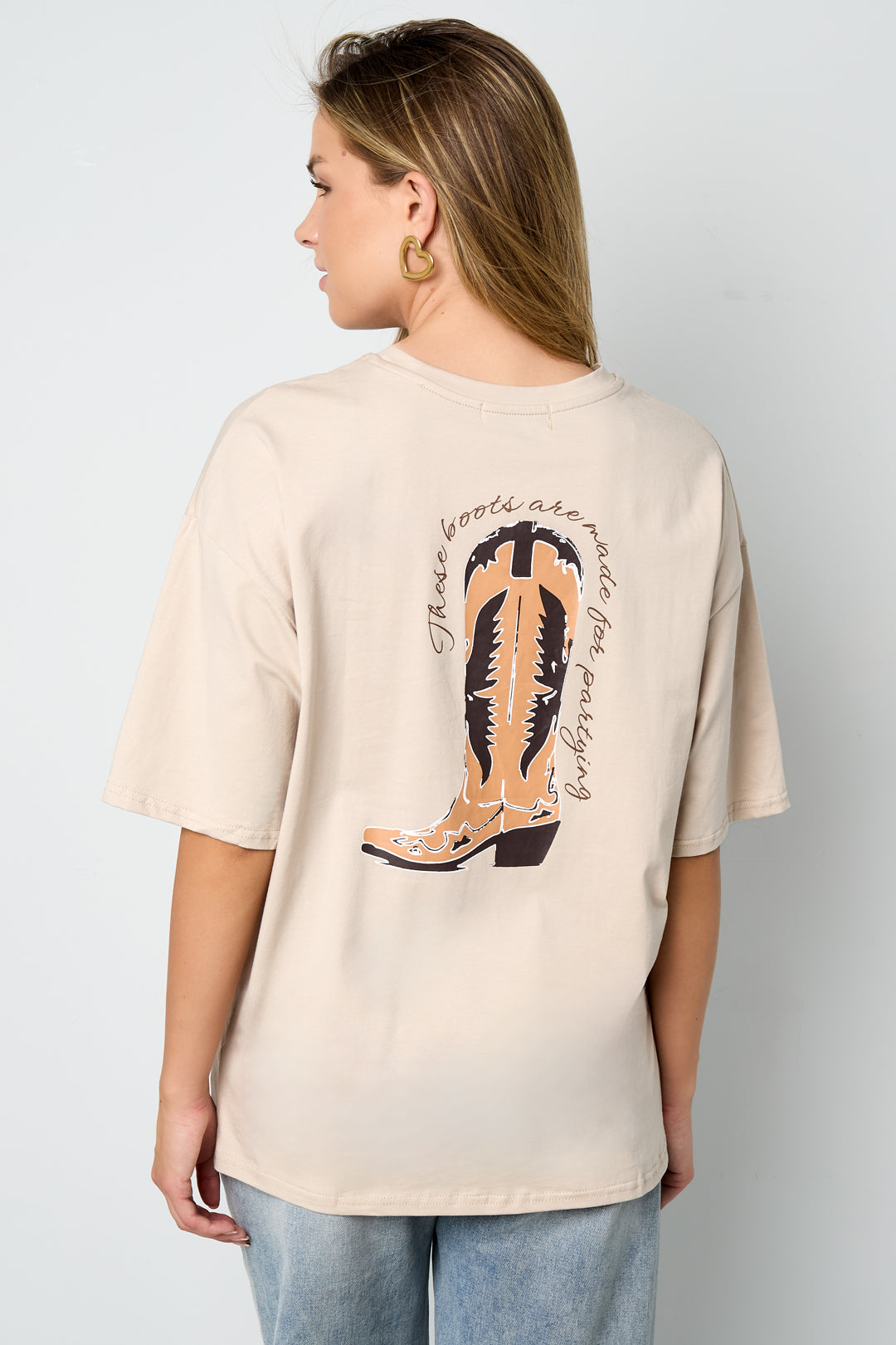 Cotton Knitted Damen T-Shirt Casual Cartoon