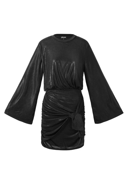 Festliches funkelndes Wickelkleid