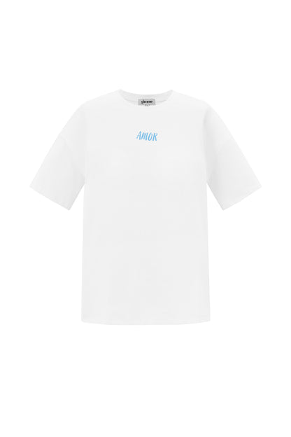 Baumwolle Gestrickte Damen T-Shirt Casual Letters