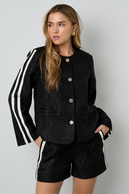Lurex-Tweed-Jacke