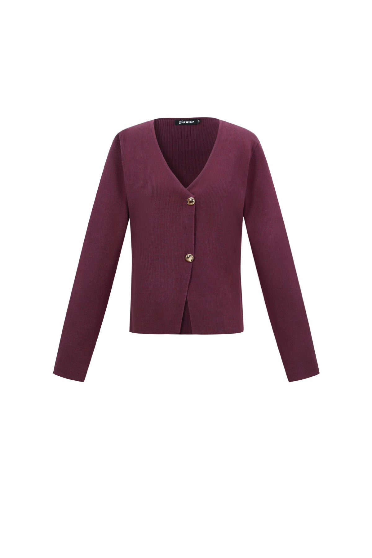 Eine symmetrische Strickjacke