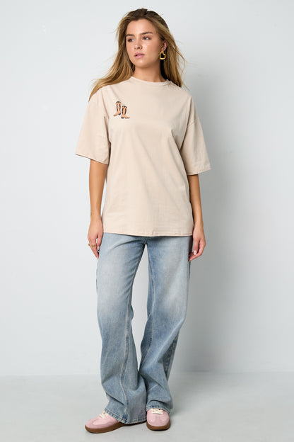 Cotton Knitted Damen T-Shirt Casual Cartoon