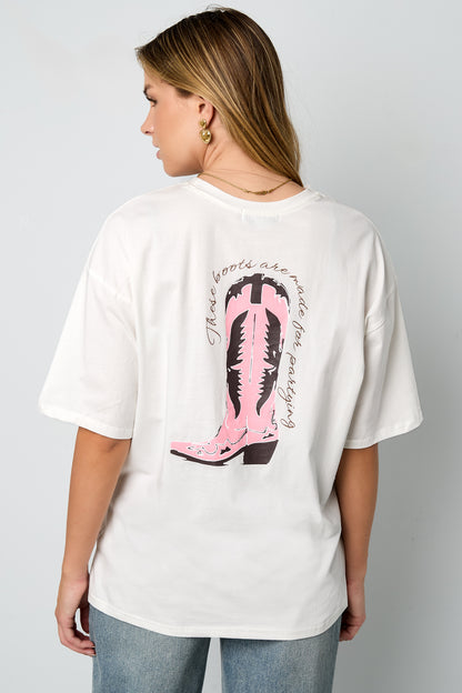 Cotton Knitted Damen T-Shirt Casual Cartoon