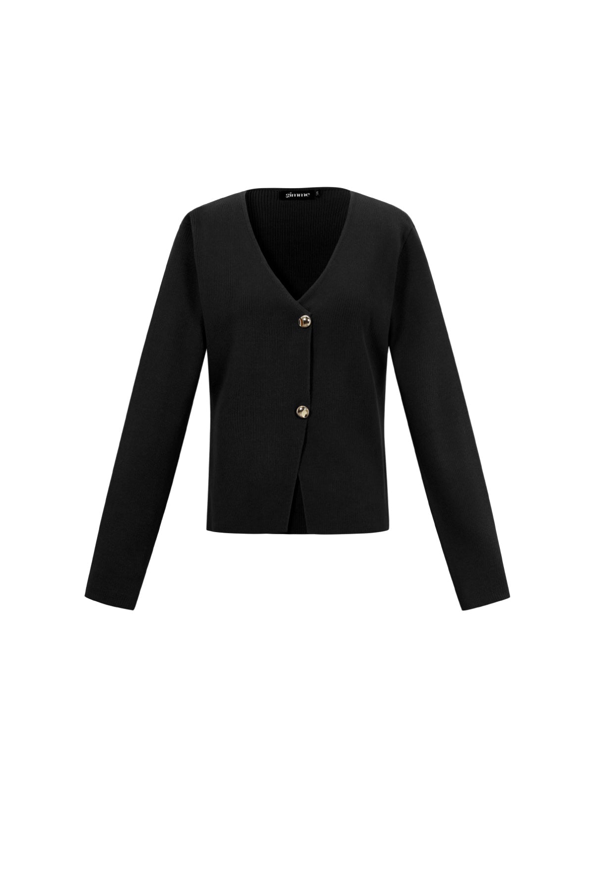 Eine symmetrische Strickjacke