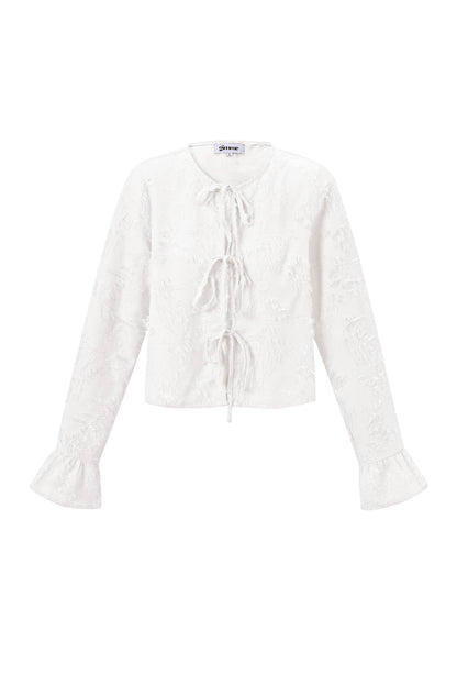 Gewebte Polyesterfasern Damen Langarmshirts Elegantes Einfarbiges Frühling/Sommer