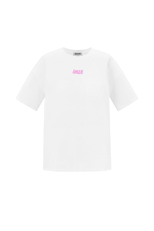 Baumwolle Gestrickte Damen T-Shirt Casual Letters