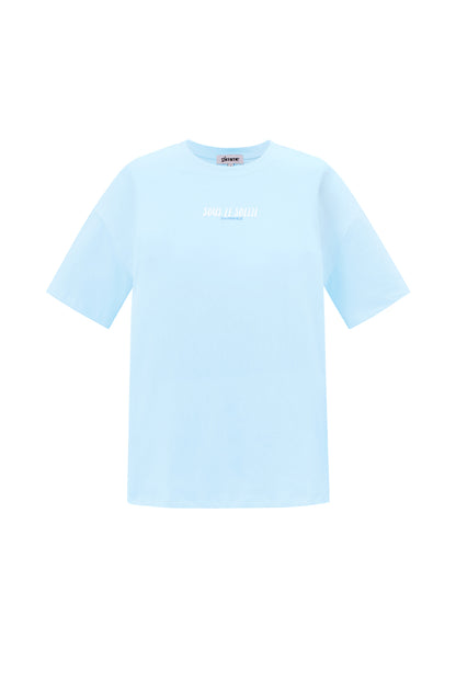 Baumwolle Gestrickte Damen T-Shirt Casual Letters